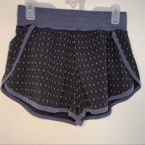 FP Movement by Free People Dolphin hem running shorts black blue Size Medium